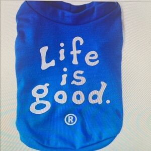 Life is Good Blue Dog Shirt